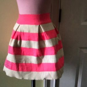 Pink stripped skirt